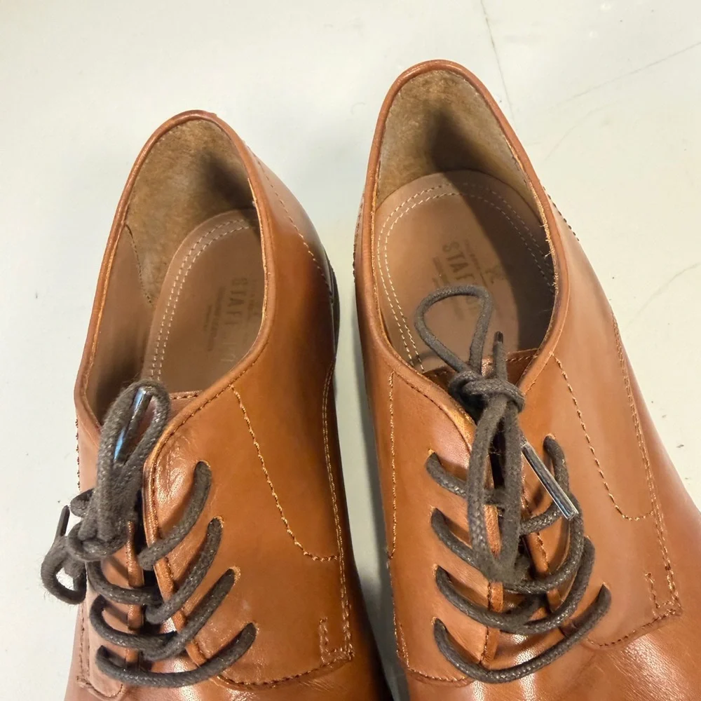 Stafford Mens Dress Shoes Lace Up Italian Leather Upper F21668‎ Brown Size 13